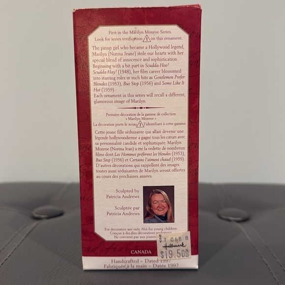 *Vintage* Hallmark | Marilyn Monroe Keepsake  New Collector Series Ornament-1997 - Picture 10 of 11